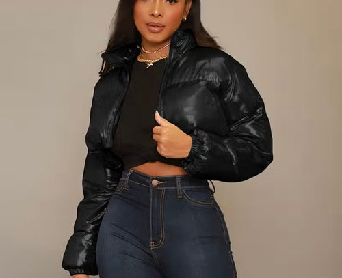 Bubble Crop Puffer Jacket