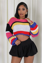 Load image into Gallery viewer, Bel-Air Knit Cropped Knit Sweater