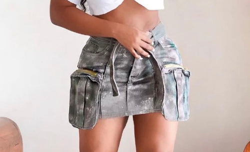 Camo Cargo Skirt