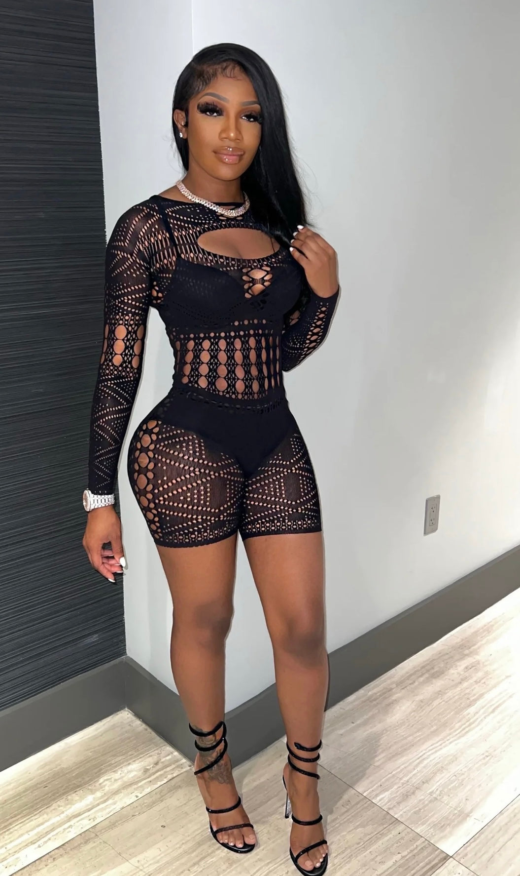 Poster Girl Long Sleeve Romper