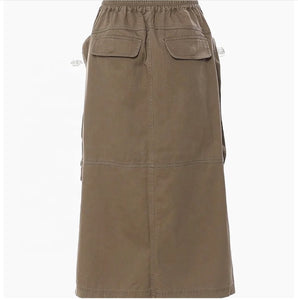 Go To Battle Cargo Zipper Skirt