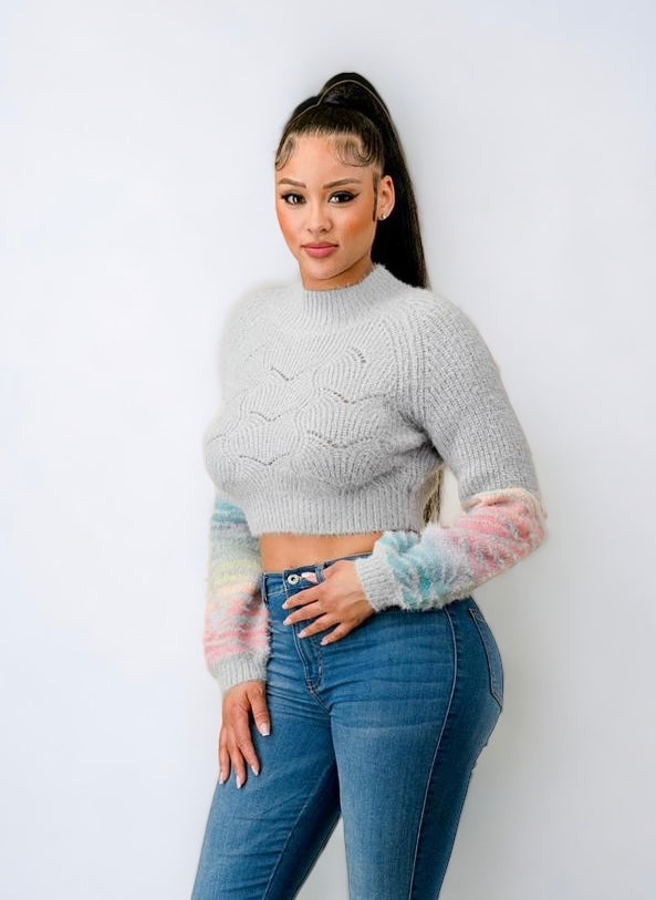 Cotton Candy Knit Sweater