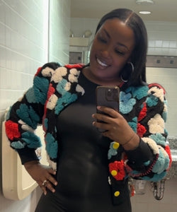 Flower Bomb Sweater Jacket