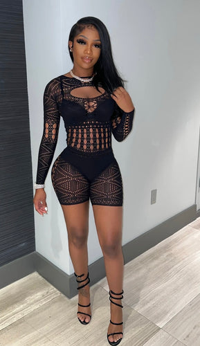 Poster Girl Long Sleeve Romper