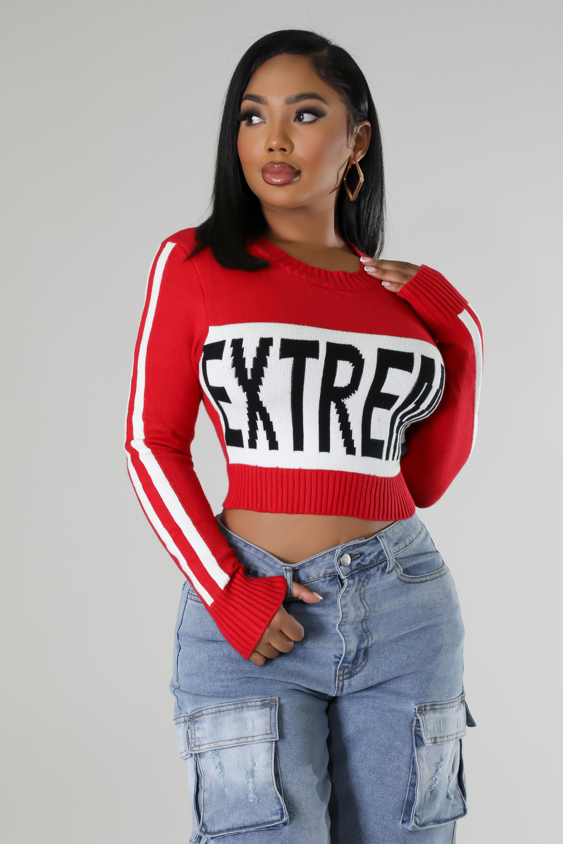 Extreme on sale cropped sweater